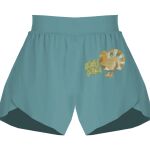 Ladies Flowy Overlay Shorts Thumbnail