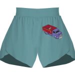 Ladies Flowy Overlay Shorts Thumbnail