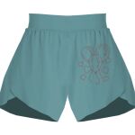 Ladies Flowy Overlay Shorts Thumbnail