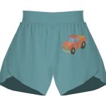 Ladies Flowy Overlay Shorts Thumbnail