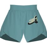 Ladies Flowy Overlay Shorts Thumbnail