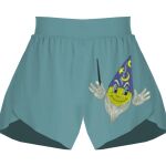 Ladies Flowy Overlay Shorts Thumbnail