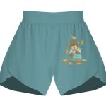 Ladies Flowy Overlay Shorts Thumbnail