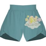 Ladies Flowy Overlay Shorts Thumbnail
