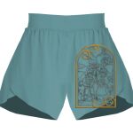 Ladies Flowy Overlay Shorts Thumbnail