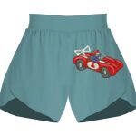 Ladies Flowy Overlay Shorts Thumbnail