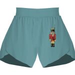 Ladies Flowy Overlay Shorts Thumbnail