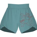 Ladies Flowy Overlay Shorts Thumbnail