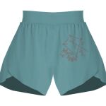 Ladies Flowy Overlay Shorts Thumbnail