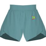 Ladies Flowy Overlay Shorts Thumbnail