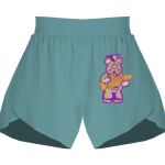 Ladies Flowy Overlay Shorts Thumbnail