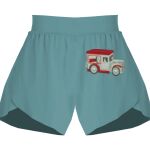 Ladies Flowy Overlay Shorts Thumbnail