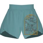 Ladies Flowy Overlay Shorts Thumbnail