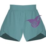 Ladies Flowy Overlay Shorts Thumbnail