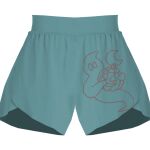 Ladies Flowy Overlay Shorts Thumbnail