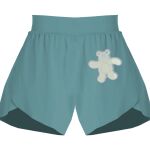 Ladies Flowy Overlay Shorts Thumbnail