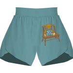 Ladies Flowy Overlay Shorts Thumbnail