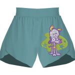 Ladies Flowy Overlay Shorts Thumbnail