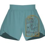 Ladies Flowy Overlay Shorts Thumbnail