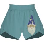 Ladies Flowy Overlay Shorts Thumbnail