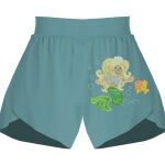 Ladies Flowy Overlay Shorts Thumbnail