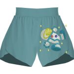 Ladies Flowy Overlay Shorts Thumbnail