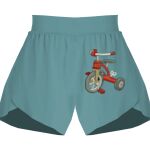 Ladies Flowy Overlay Shorts Thumbnail