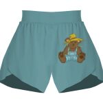 Ladies Flowy Overlay Shorts Thumbnail