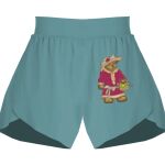 Ladies Flowy Overlay Shorts Thumbnail