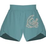 Ladies Flowy Overlay Shorts Thumbnail