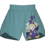 Ladies Flowy Overlay Shorts Thumbnail