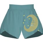 Ladies Flowy Overlay Shorts Thumbnail