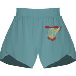 Ladies Flowy Overlay Shorts Thumbnail