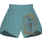 Ladies Flowy Overlay Shorts Thumbnail