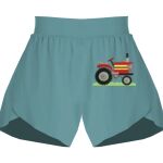 Ladies Flowy Overlay Shorts Thumbnail