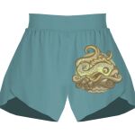 Ladies Flowy Overlay Shorts Thumbnail