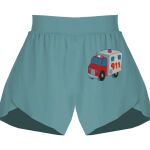 Ladies Flowy Overlay Shorts Thumbnail