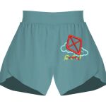 Ladies Flowy Overlay Shorts Thumbnail