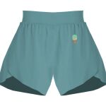 Ladies Flowy Overlay Shorts Thumbnail