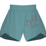 Ladies Flowy Overlay Shorts Thumbnail