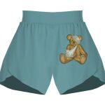 Ladies Flowy Overlay Shorts Thumbnail