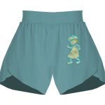 Ladies Flowy Overlay Shorts Thumbnail