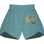 Ladies Flowy Overlay Shorts Thumbnail