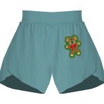 Ladies Flowy Overlay Shorts Thumbnail