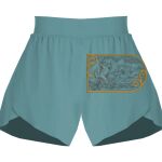 Ladies Flowy Overlay Shorts Thumbnail