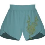 Ladies Flowy Overlay Shorts Thumbnail