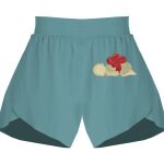 Ladies Flowy Overlay Shorts Thumbnail