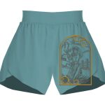 Ladies Flowy Overlay Shorts Thumbnail