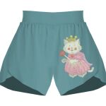 Ladies Flowy Overlay Shorts Thumbnail