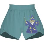 Ladies Flowy Overlay Shorts Thumbnail